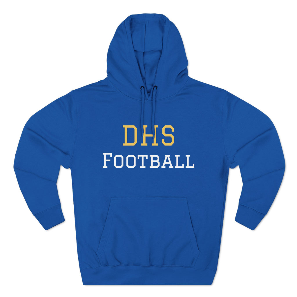DHS Football Personalized Player Hoodie – Custom Last Name & Number