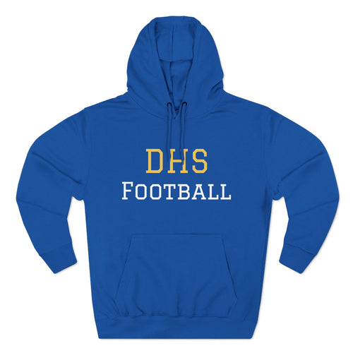 DHS Football Personalized Player Hoodie – Custom Last Name & Number