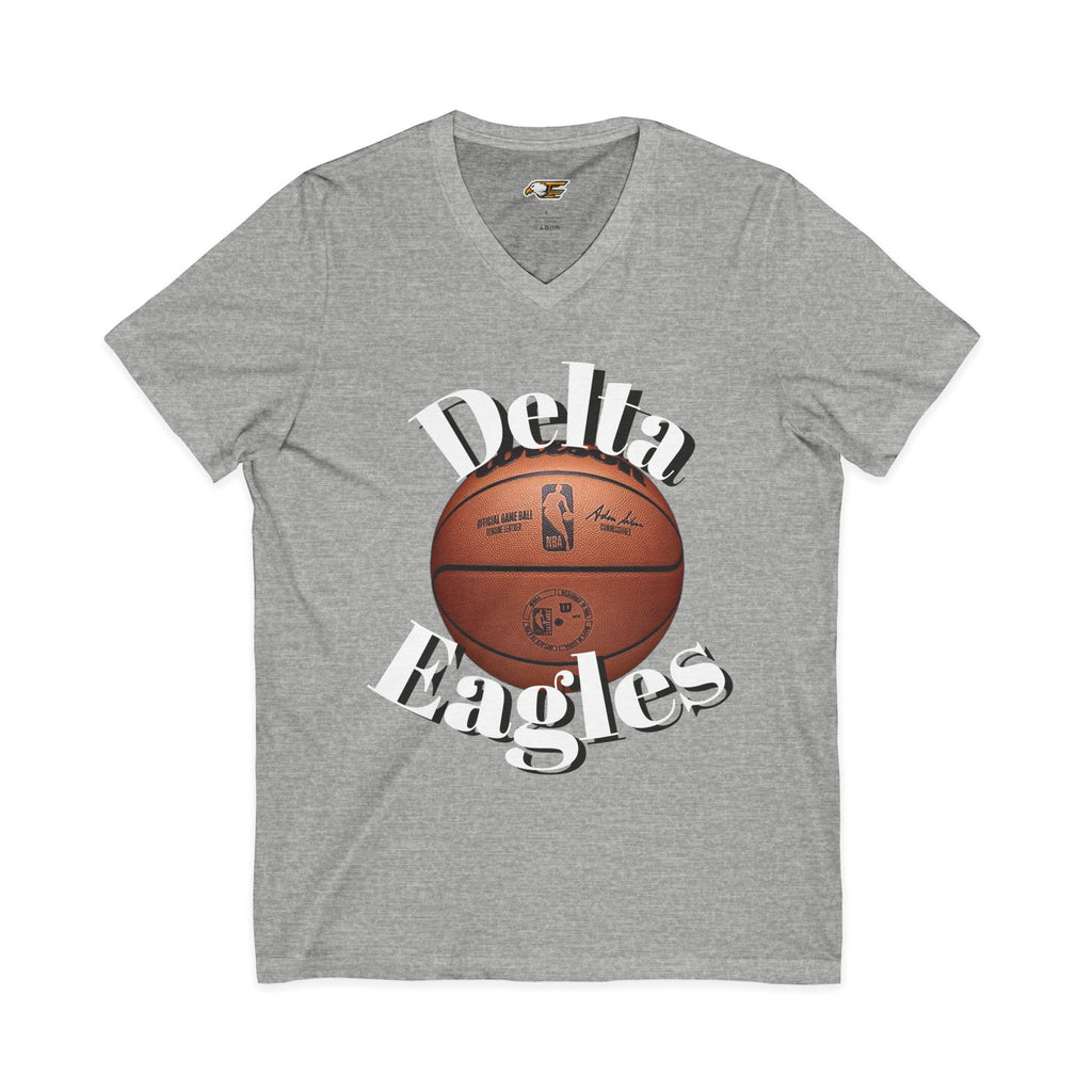 Delta Eagles Basketball V-Neck Tee