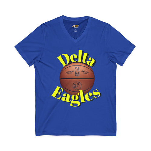 Delta Eagles Basketball V-Neck Tee